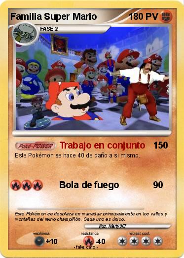 Pokemon Familia Super Mario