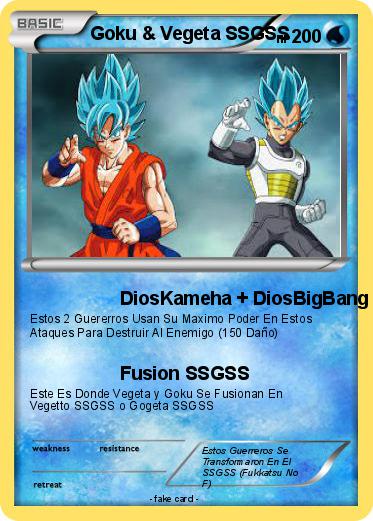 Pokemon Goku & Vegeta SSGSS
