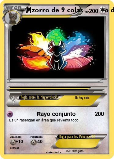 Pokemon zorro de 9 colas           o dios