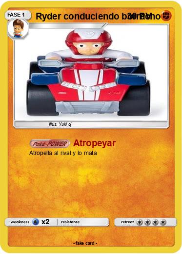 Pokemon Ryder conduciendo borracho