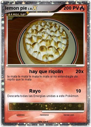 Pokemon lemon pie