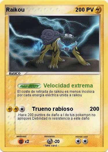 Pokemon Raikou