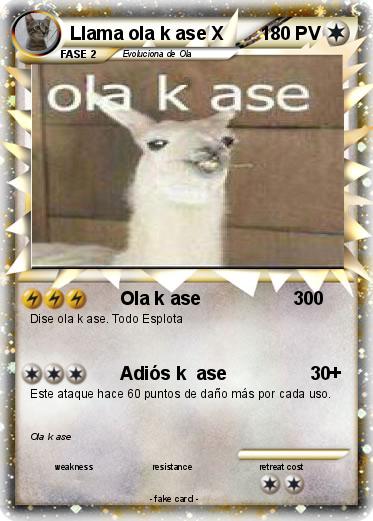 Pokemon Llama ola k ase X
