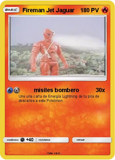 Pokemon Fireman Jet Jaguar
