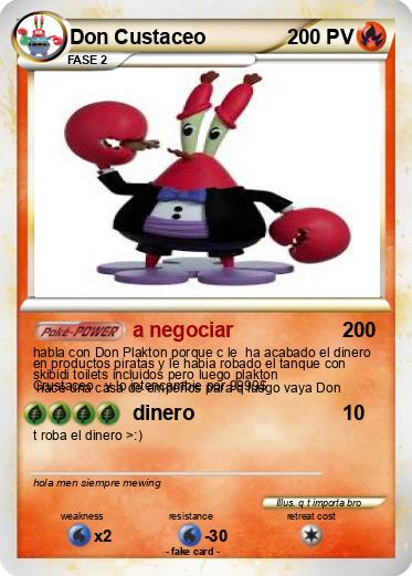 Pokemon Don Custaceo