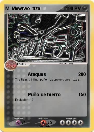 Pokemon M  Mewtwo  tiza