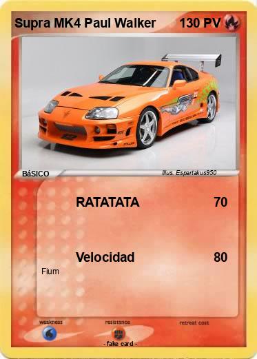 Pokemon Supra MK4 Paul Walker