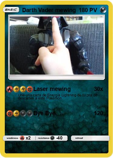 Pokemon Darth Vader mewing