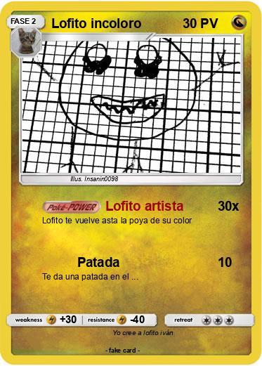 Pokemon Lofito incoloro