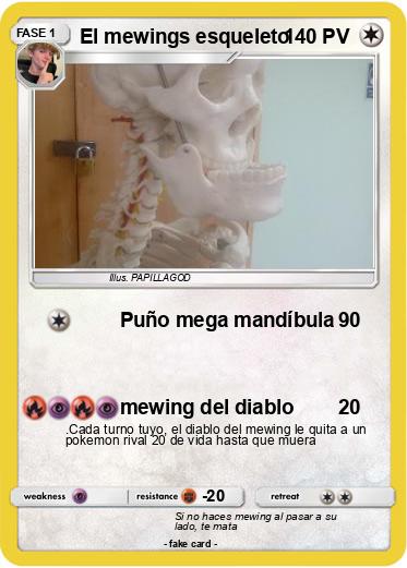 Pokemon El mewings esqueleto