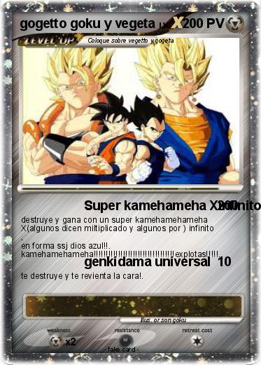 Pokemon gogetto goku y vegeta