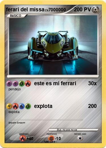 Pokemon ferari del missa