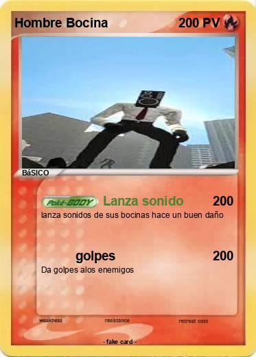 Pokemon Hombre Bocina