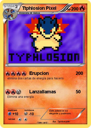 Pokemon Ttphlosion Pixel