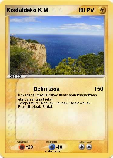 Pokemon Kostaldeko K M