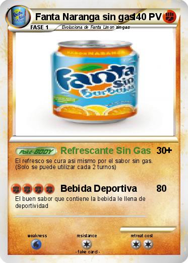 Pokemon Fanta Naranga sin gas