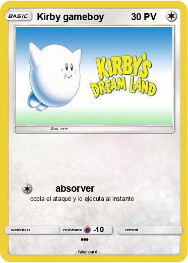 Pokemon Kirby gameboy