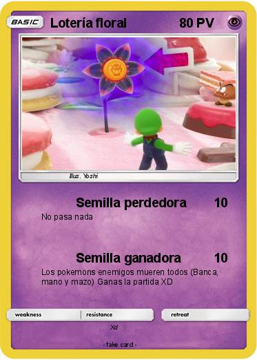 Pokemon Lotería floral