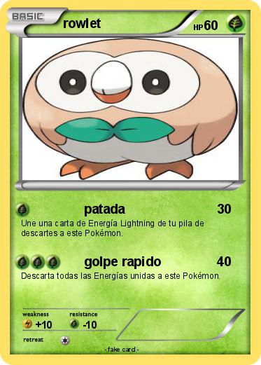 Pokemon rowlet
