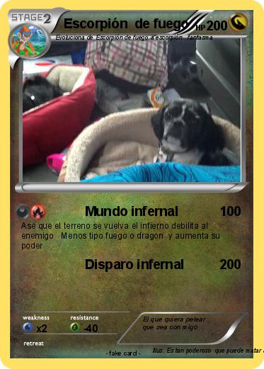 Pokemon Escorpión  de fuego