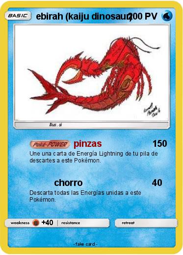 Pokemon ebirah (kaiju dinosaur)