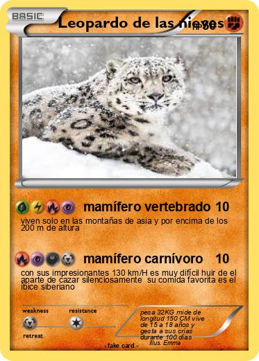 Pokemon Leopardo de las nieves