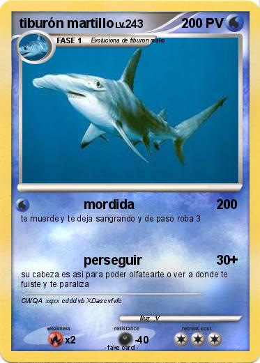 Pokemon tiburón martillo
