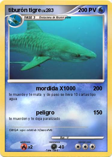 Pokemon tiburón tigre