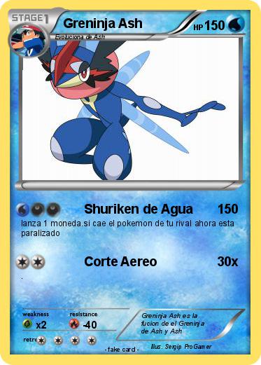 Pokemon Greninja Ash