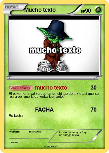 Pokemon Mucho texto
