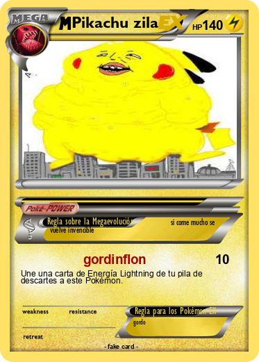 Pokemon Pikachu zila