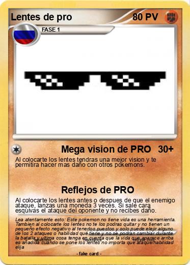 Pokemon Lentes de pro