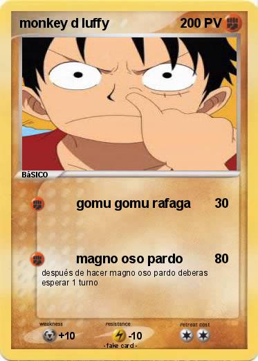 Pokemon monkey d luffy