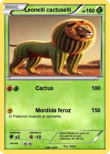 Pokemon Leonelli cactuselli