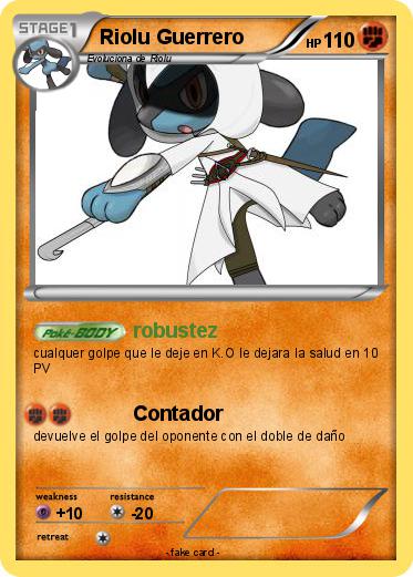 Pokemon Riolu Guerrero