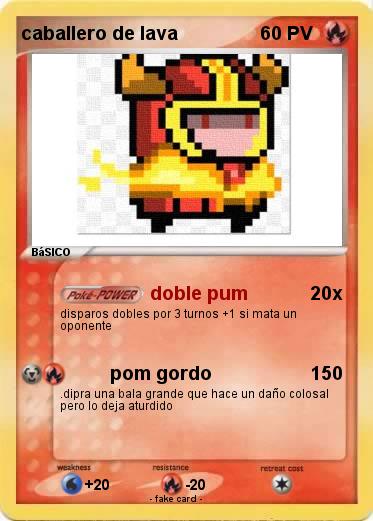 Pokemon caballero de lava