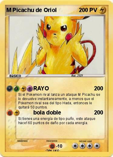 Pokemon M Picachu de Oriol