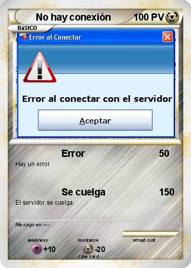 Pokemon No hay conexión