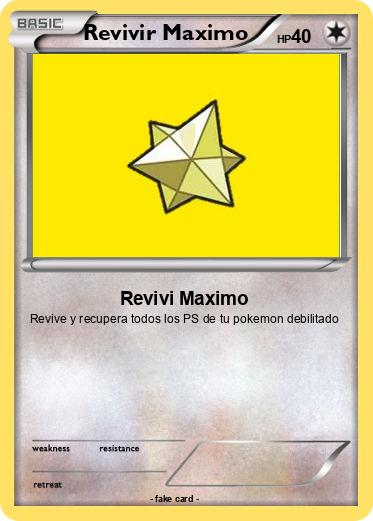 Pokemon Revivir Maximo