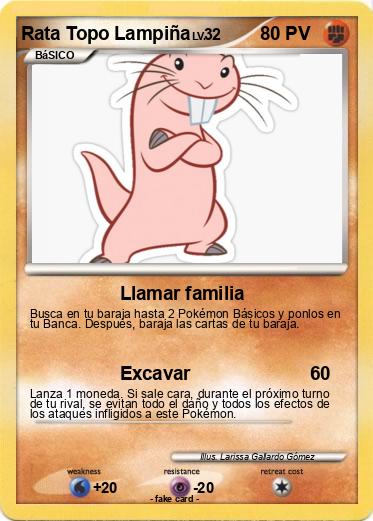 Pokemon Rata Topo Lampiña