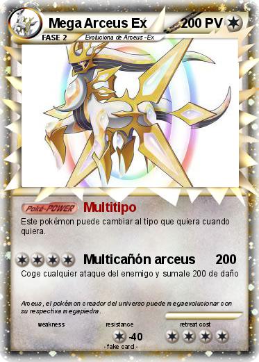 Pokemon Mega Arceus Ex