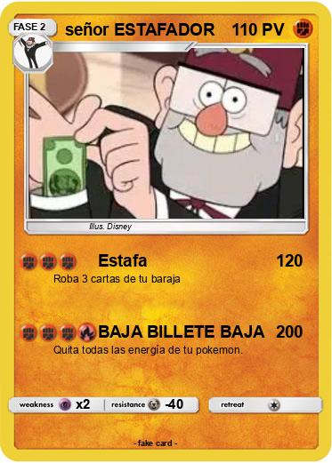 Pokemon señor ESTAFADOR