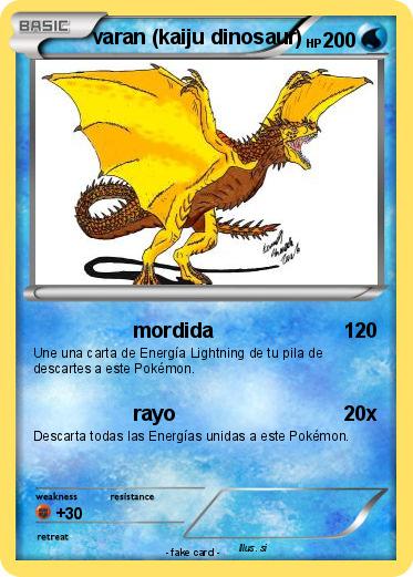 Pokemon varan (kaiju dinosaur)