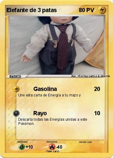 Pokemon Elefante de 3 patas