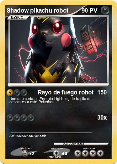Pokemon Shadow pikachu robot