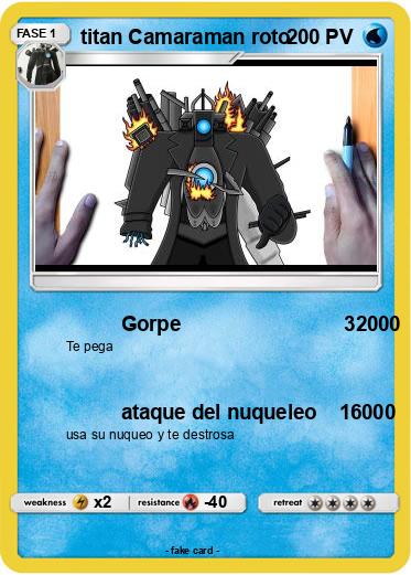 Pokemon titan Camaraman roto