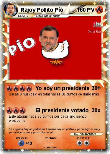 Pokemon Rajoy Pollito Pío