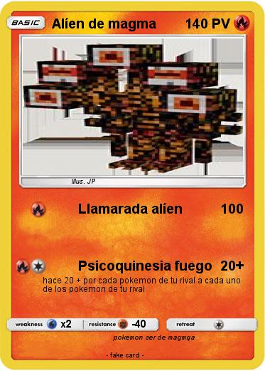 Pokemon Alíen de magma