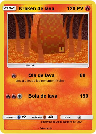 Pokemon Kraken de lava