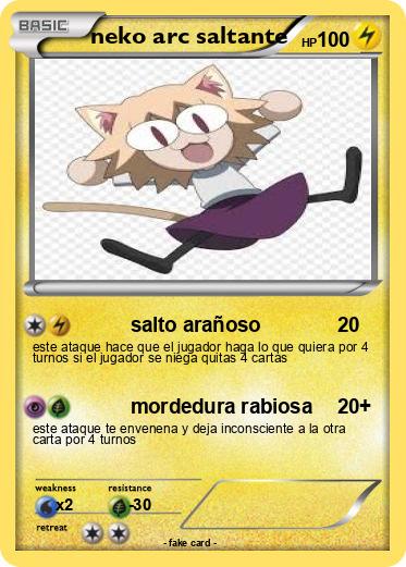 Pokemon neko arc saltante